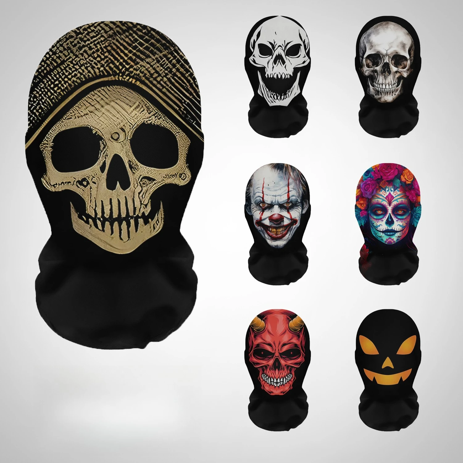 Cosplay Prop Patterns - Topeng Halloween Motif Tengkorak Cetak 3D,