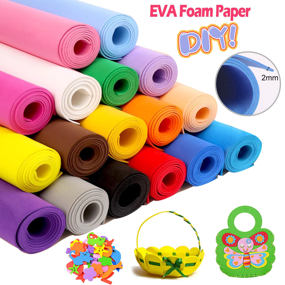 Cosplay Props Eva Foam - Lembar Busa EVA Warna-warni Tebal 2Mm