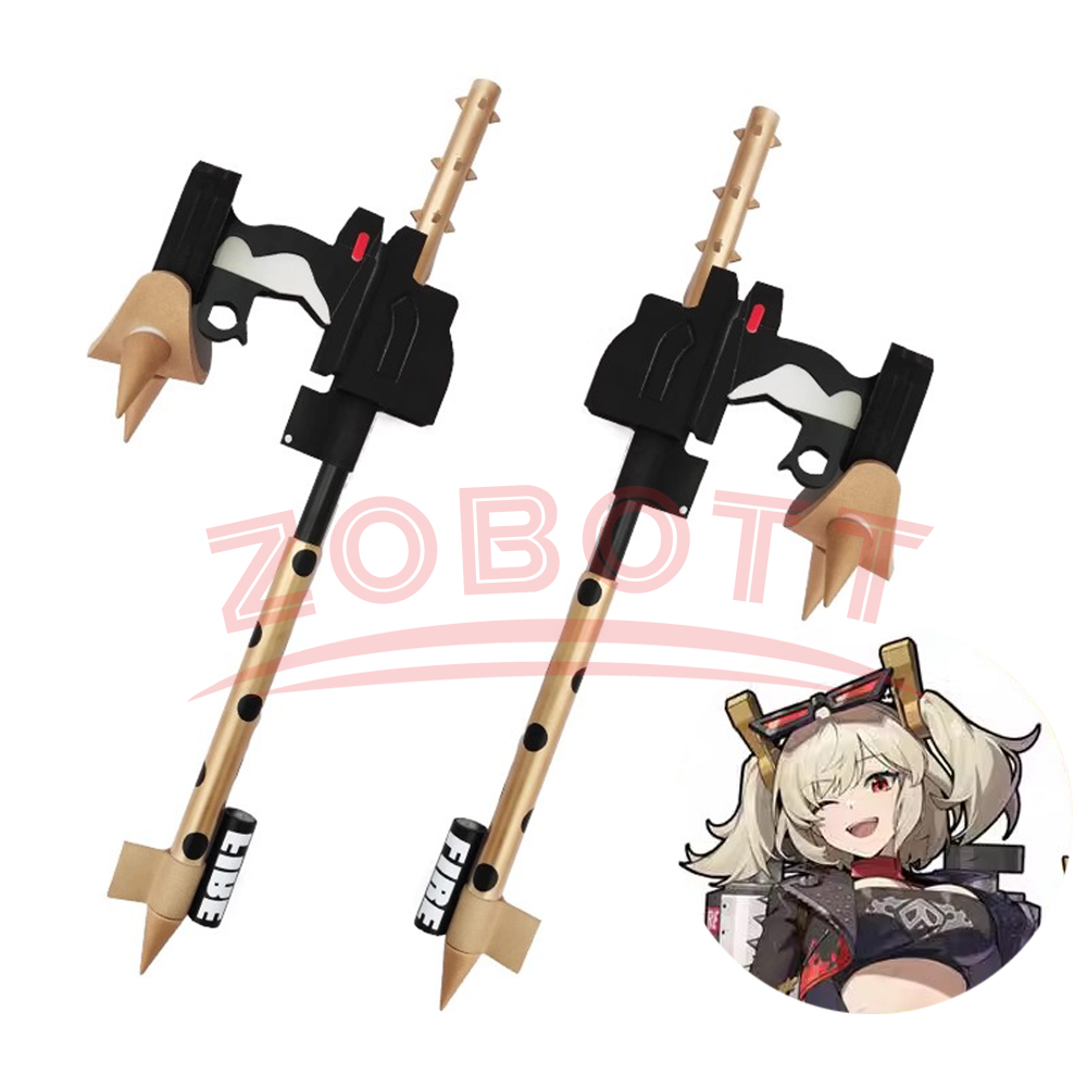 Burnice Cosplay Prop - 65CM 2 Buah Properti Replika Cosplay