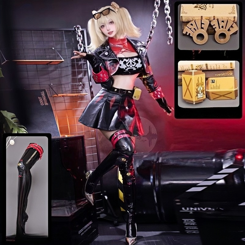 Kostum Cosplay Zenless Zone Ze - Burnice Cosplay Prop ulasan dan harga
