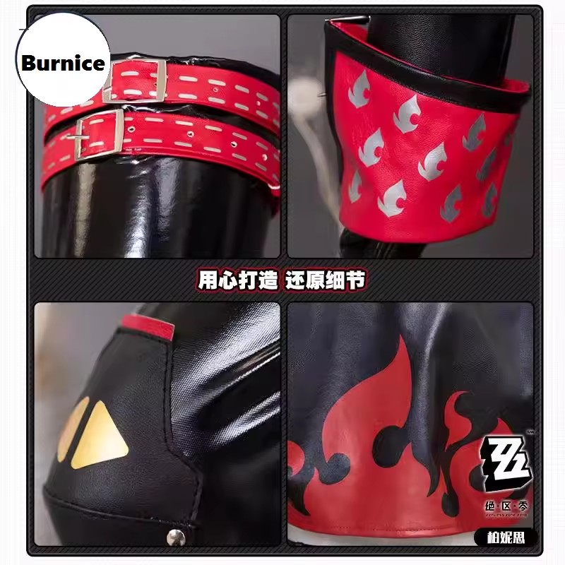 Zenless Zone Zero Cosplay, kos - Burnice Cosplay Prop ulasan dan harga