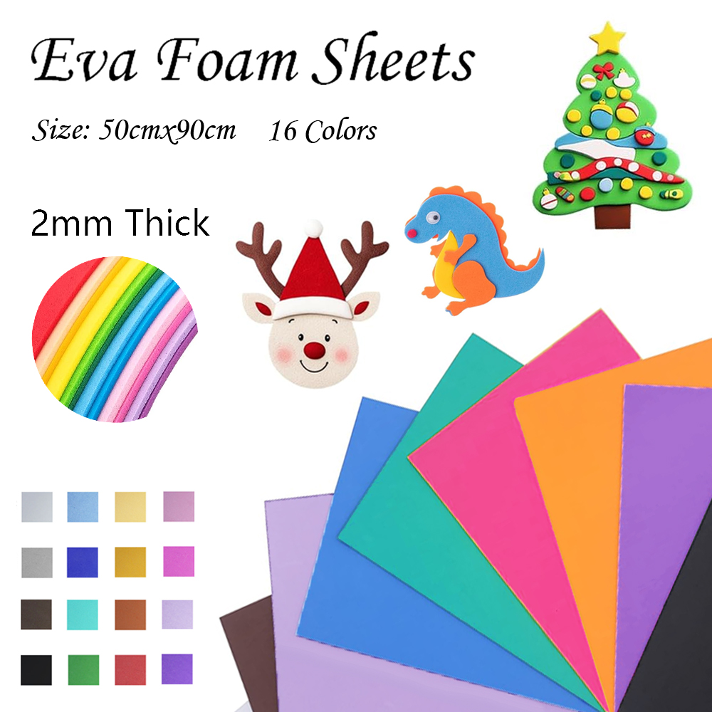 16 Warna Lembaran Busa EVA Ber - Cosplay Props Eva Foam ulasan dan harga