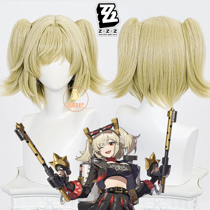 Zenless Zone Zero Burnice Wig  - Burnice Cosplay Prop ulasan dan harga